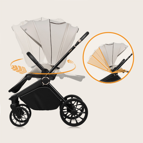 Lionelo Mika Plus 2w1 Beige Sand — Wózek wielofunkcyjny